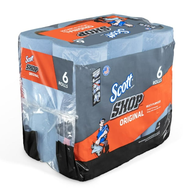 Shop Towels Scotts Kimberly Clark 75146, paquete de 6 unidades, color azul