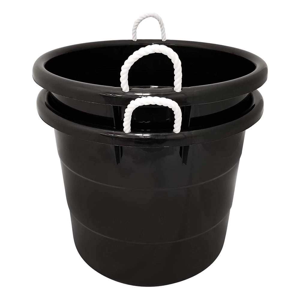 Homz Plastic 18 Gal Utility Bucket Tub w/ Rope Handle, Pink (2 Pack), 1  Piece - Kroger