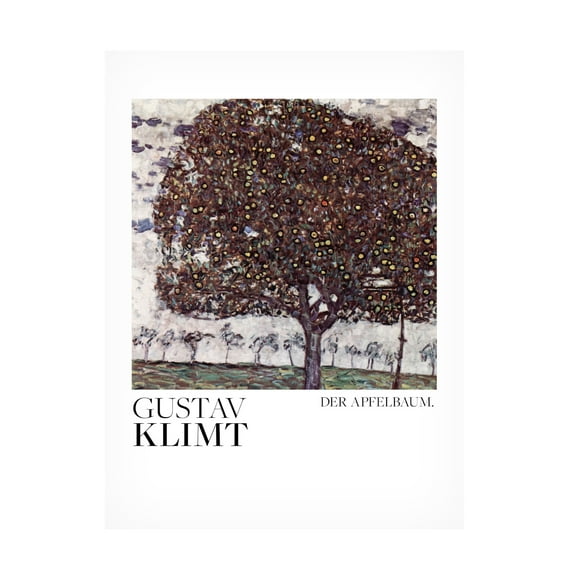 Canvas Wall Art - Pictufy  'Der Apfelbaum 1916 Poster' Wall Art for Living Room, Bedroom, or Office D?cor by Trademark Fine Art - 14 x 19 Inches