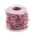 thumbnail image 2 of Cinta de encaje transparente con cuentas de perlas de 10 metros para decoración de bodas DIY, color rosa Rosado, 2 of 6