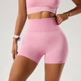 thumbnail image 4 of xfsWaSs High Waist Yoga Shorts for Women Workout Gym Shorts Stretchy Lifting Fitness Athletic Short Pants Women's Biker Shorts, 4 of 8