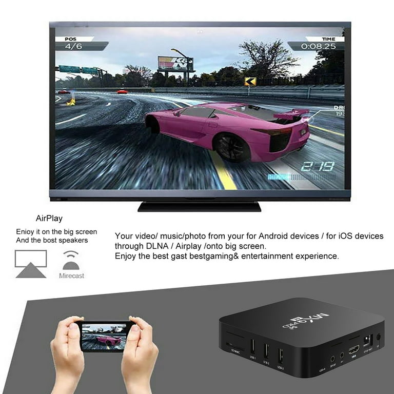 ruhuadgb MX9-5G 4K High Clarity 2.4GHz WiFi Media Player TV Set Top Box EU/UK/US Plug ruhuadgb MX9-5G 4K High Clarity 2.4GHz WiFi Media Player TV Set Top Box EU/UK/US Plug