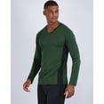 thumbnail image 2 of Real Essentials 4 Pack: Men's Dry Fit Long Sleeve V-Neck Active T-Shirt - Athletic Outdoor UPF 50+ (Available in Big & Tall), 2 of 6