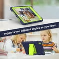 thumbnail image 4 of iPad 5th/6th Generation (9.7 inch, 2017/2018) Case,Dteck Shockproof Rubber 3-layer Protection Armor Hybrid Kickstand Protector Cover for iPad Air 2/iPad Pro 9.7" ,Navy+Olivine, 4 of 7