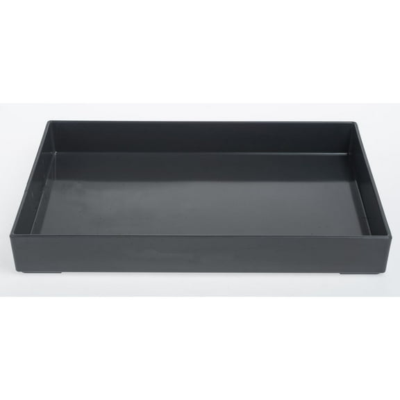 HUBERT® Grey Melamine Tray - 13 3/4"L x 9 3/4"W x 1 3/4"H