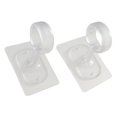 thumbnail image 5 of CoudarTitie 2 Pieces Ceiling Curtain Rod Brackets Closet Poles Hangers for Bedroom Hotel Clear, 5 of 9