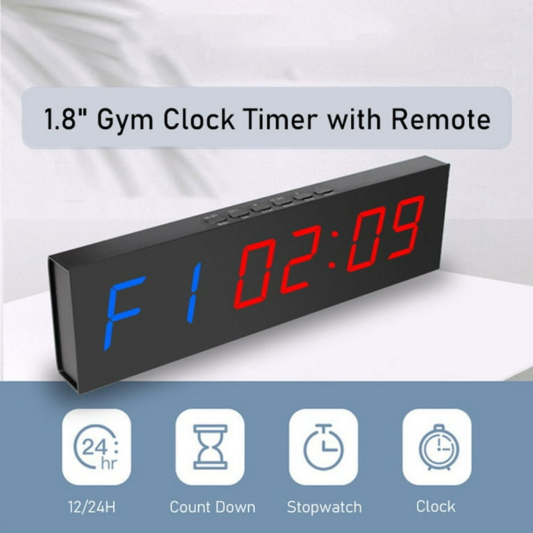 Gym Clock Timer for Home with Remote 1.8