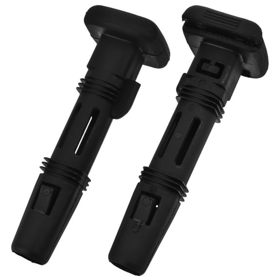 2pcs Plastic Headrest Guide Inserts for Car Seats with Adjustable Locking Post Guides and Rear Seat Headrest Trims