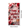thumbnail image 3 of Valentines Day Backdrop Romantic Hearts Festive Banner for Wedding Event Party Celebration Photography Props Background Decor, 3 of 4