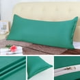 thumbnail image 5 of Unique Bargains Egyptian Cotton Zipper Long Body Pillow Cover Green 20" x 72", 5 of 8