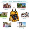 thumbnail image 6 of Bingfone Butterfly On Sunflower Pattern Youth Classic Hoodies Soft Hooded Pullover Sweatshirts for Girls and Boys, 6 of 6