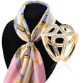 thumbnail image 2 of TISHITA Mode Femme 3- Foulard en Strass Clip Boucle Dorée, 2 of 8