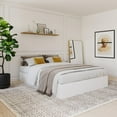 thumbnail image 3 of Lit blanc Aura de Nexera avec 3 tiroirs, 3 of 8
