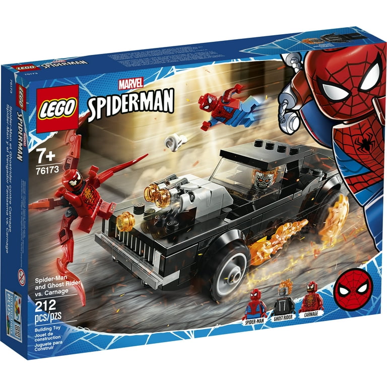 LEGO Marvel Spider-Man: Spider-Man and Ghost Rider vs. Carnage 76173  Collectible Building Toy (212 Pieces)