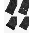 thumbnail image 4 of Sheepskin Leather Gloves for Women Windproof Warm Outdoor Driving Esphine Winter Gloves Black (L), 4 of 6