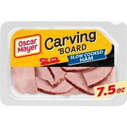 Oscar Mayer Carving Board Slow Cooked Ham Sliced Lunch Meat, 7.5 Oz Tray