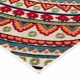 thumbnail image 6 of Loomaknoti Fortune Phraderix 6' x 9' Gray Medallion Indoor/Outdoor Area Rug, 6 of 6
