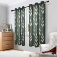 thumbnail image 2 of Yayeee Window Curtains Set of 2 for Living Room Light Filtering 63"x52", Green Plants, 2 of 7