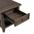 thumbnail image 5 of Pemberley Row Wood Saddle Brown End Table Rectangular Bottom Shelf, 5 of 9