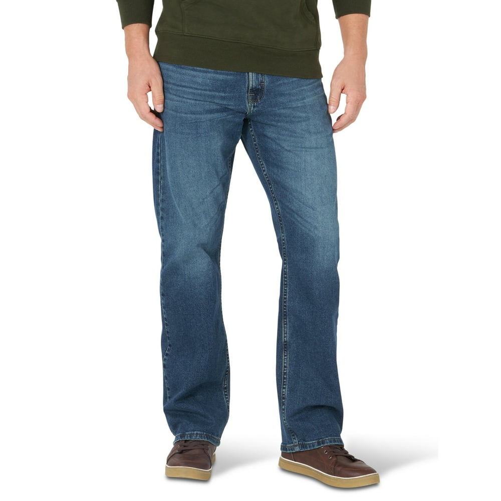 wrangler men's slim straight jeans with flex