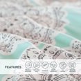 thumbnail image 4 of Comfort Spaces 3-Piece Twin/Twin XL Dorm Comforter Sets Medallion Print Microfiber Bedding Set Aqua, 4 of 7