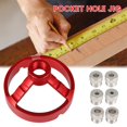 thumbnail image 2 of Drill Guide Positioner Vertical Drill Guide Positioner Straight Carpentry Hole Puncher Locator Jig Hinged Woodworking Tool, 2 of 8