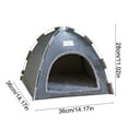 thumbnail image 3 of Pet Tent Outdoor Indoor, Soft Cozy Breathable Cat and Dog Tent House, Indoor Outdoor Cave Nest Bed with Reversible Cushion Small Dog Hose for Cat, Bunny and Small Animal, 3 of 6