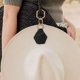 thumbnail image 5 of Presilla Para Sombrero Mochila de PU con clip para sombrero, soporte ligero para sombrero para viajes al aire libre (StyleB Black) Sywqhk Para Estrenar, 5 of 5