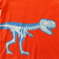 thumbnail image 6 of Spazoro Toddler Boys Sweatshirts, Crew Neck Dinosaur Print Fall Winter Long Sleeve Tops for Kids Childs Boys Girls Orange Size 2 T, 6 of 7