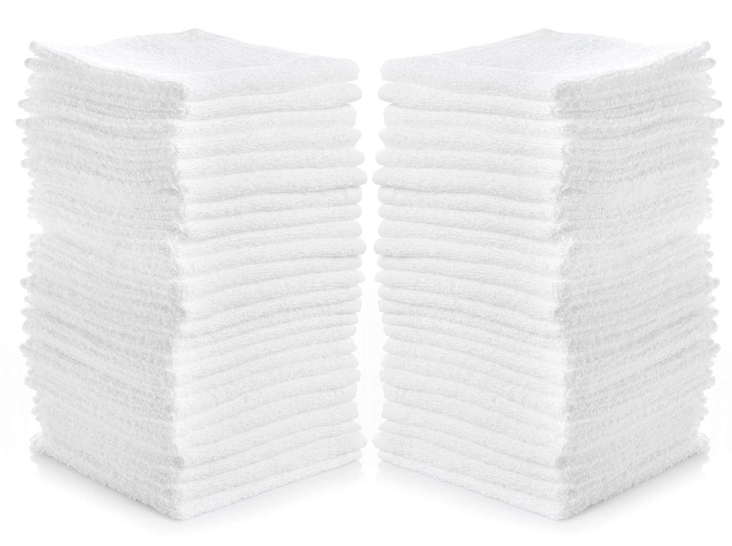 Simpli Magic Linens Cotton Washcloths  24-Pack Choose color 12"x12" 