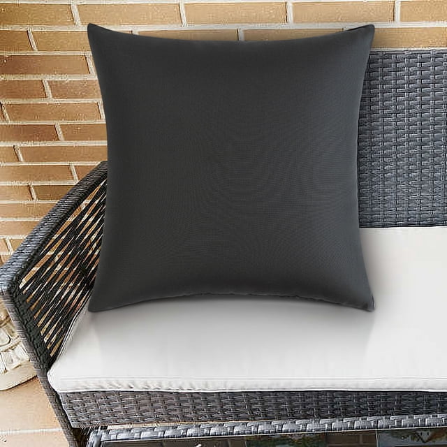 Outdoor Waterproof Pillow Cover, Modern Solid Color Cushion & Backrest Protector, Weather - Resistant & Easy - Clean Fabric, 19.7" x 19.7", QFL