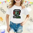 thumbnail image 2 of LEKDFST Kindergarten Graphic Tees for Kids Girls Boys Back to School T-Shirts Watch Out Kindergarten Here I Come Graphic Tops White 3-4 Years, 2 of 4