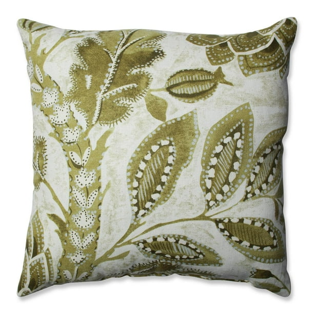 16.5” Java Tree Moss Green Square Indoor Throw Pillow