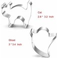 thumbnail image 4 of Halloween Cookie Cutters Set Large - Witch's Hat, Pumpkin, Ghost, Bat and Cat Cutter Stainless Steel, 4 of 7