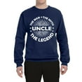 thumbnail image 2 of Wild Bobby, Uncle Man Myth Legend Funny Dad Uncle Papa Granpa Dad Gift, Father's Day, Unisex Crewneck Graphic Sweatshirt, Navy, Large, 2 of 4