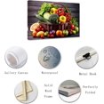 thumbnail image 2 of ZHONGYUTONG Kitchen Wall Art Colorful Vegetables Picture Various Fresh Fruits Canvas Prints for Kitchen Restaurant Dining Room Decor Framed (24.00" x 36.00"), 2 of 6