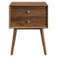 thumbnail image 3 of Modway Ember Wood Nightstand With USB Ports in Walnut Walnut, 3 of 8
