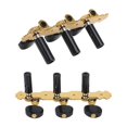 thumbnail image 4 of Afinadores de guitarra clásica vintage, cabezal de máquina de 3 l, negro con tornillo dorado, 4 of 5