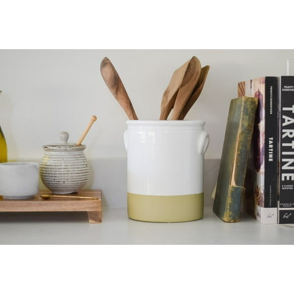 White Ceramic Utensil Holder