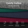 thumbnail image 6 of INNERSY Women's Cotton High Waisted Briefs 5-Pack Postpartum Full Coverage Underwear(L,Vintage), 6 of 7