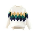 thumbnail image 2 of Wancir Kids Boys Long Sleeve Sweater Knit Crewneck Pullover Striped Sweater for 2~13 Years, 2 of 3