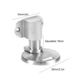 thumbnail image 4 of Tope de puerta ajustable Herrajes de puerta anticolisión de acero inoxidable (plateado), 4 of 8