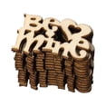 thumbnail image 2 of 60 Pack Me Too Wood Letters Scene Props Wooden Handwriting Style Exquisite Pendant Letter Decor Crafts, 2 of 10