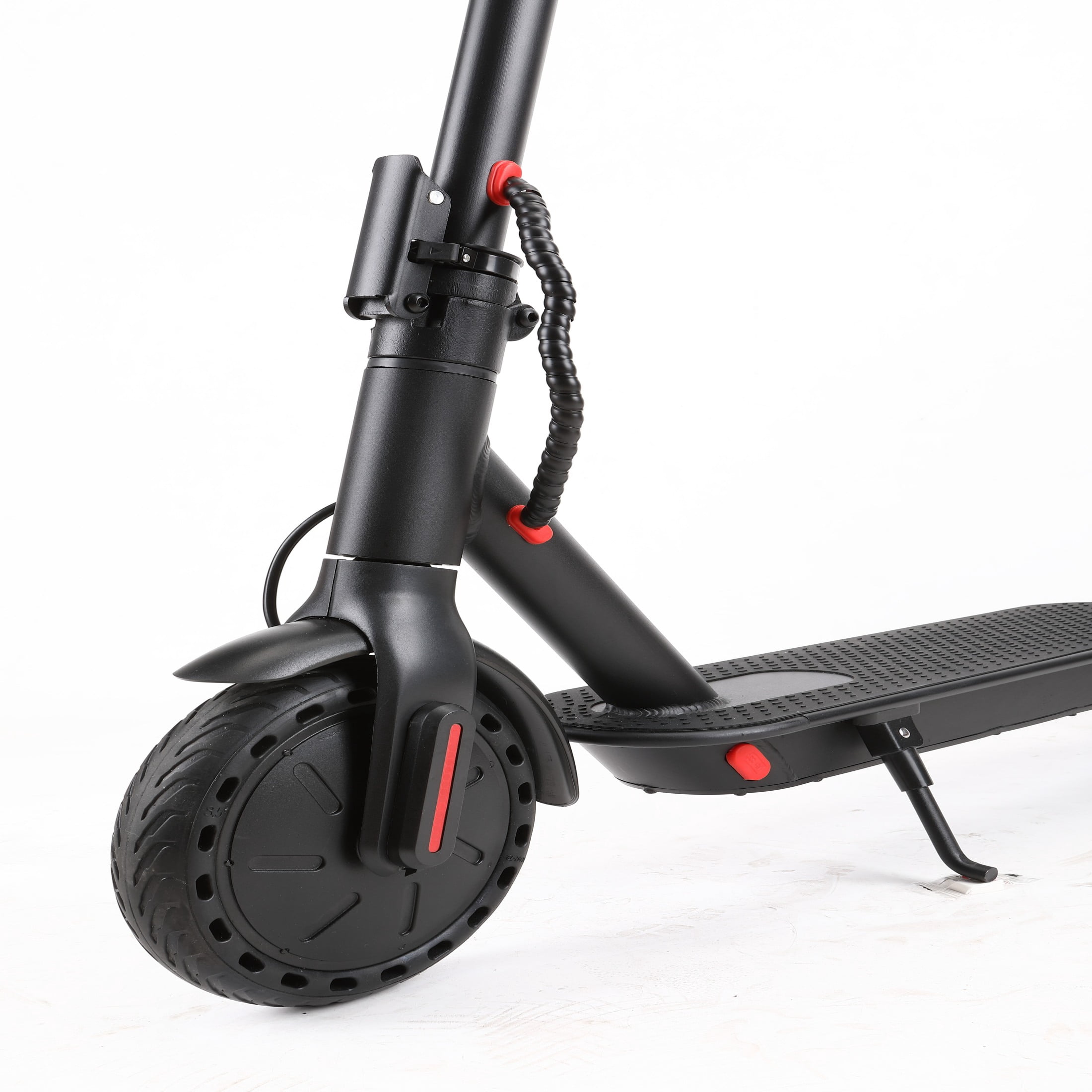 350W Adult Electric Scooter - 8.5 Inch Solid Tire LED Display 20KM Range Foldable Commuter Scooter