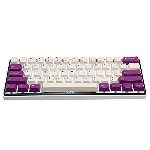 rouroumaoyi 108 Keys Milk Purple Keycap Set OEM PBT Keycaps Keyboards Accessories for 61/68/87/104/108 Mechanical Keyboards 