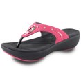 thumbnail image 1 of GP Memory Foam Flatform Flip-Flop Sandals: 7530 Fuchsia, EU36 (US Size 5 - 5.5), 1 of 7