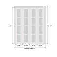thumbnail image 6 of Sliding Closet Double Bi-fold Doors 96 x 84 inches | Quadro 4002 Oak | Sturdy Tracks Moldings Trims Hardware Set | Wood Solid Bedroom Wardrobe Doors, 6 of 6