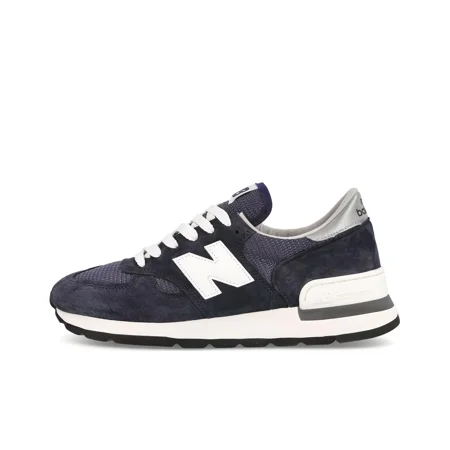 

NB official NB 990 V1 Retro comfortable wear low top running shoes for men and women the same navy blue American