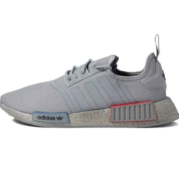 Ad-id-as NMD R1 Grey Red Blue Boost Running Shoe Boost Tech (GX9524) Mens Size 5