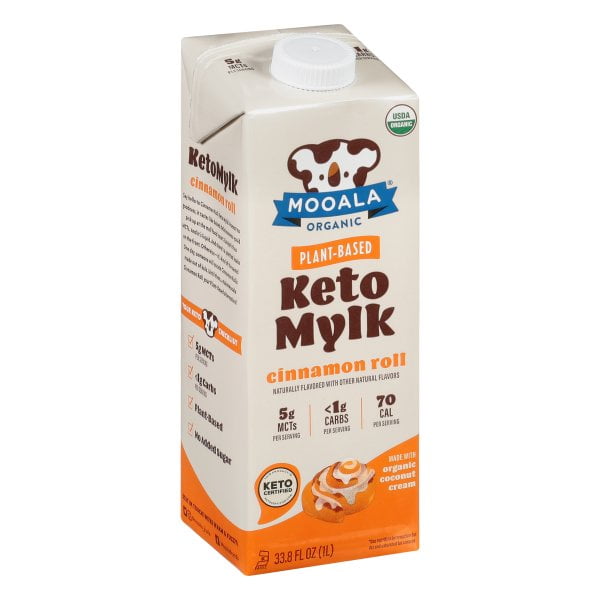 MOOALA - Organic Plant - Based Keto Mylk Cinnamon Roll, 33.8 Ounces - Pack Of 6